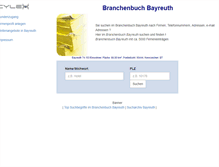 Tablet Screenshot of cylex-branchenbuch-bayreuth.de